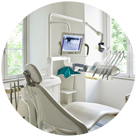 purple dental chairs